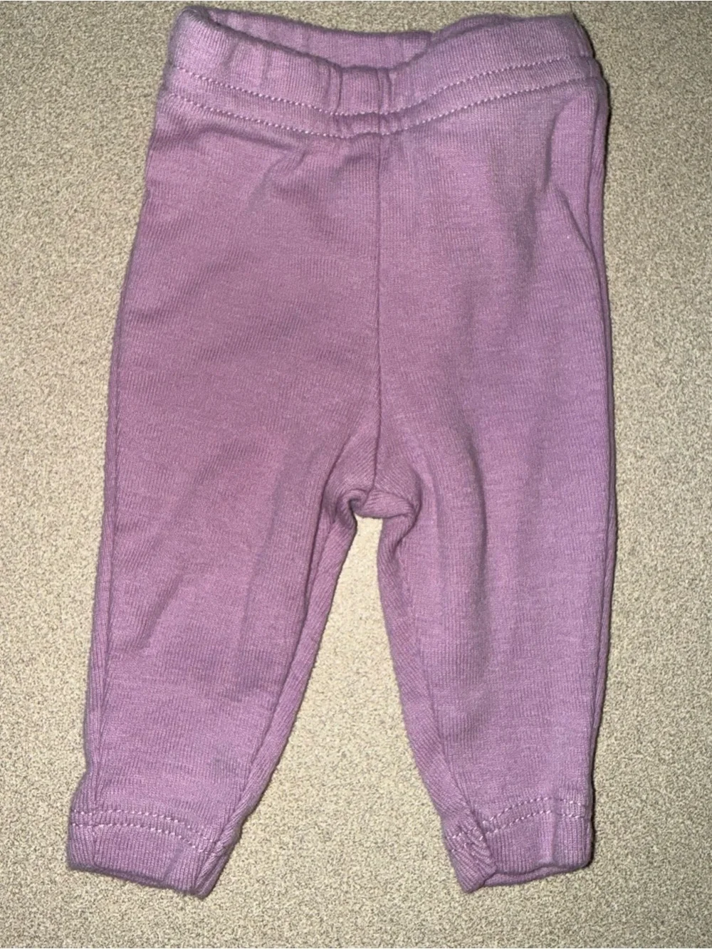 4 pair of Carter’s preemie baby girl pants mint, navy, pink, purple